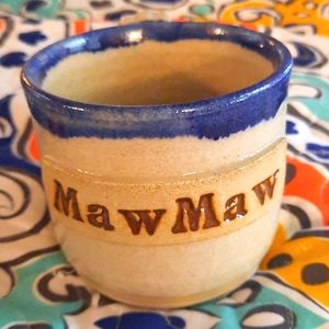 Maw Maw handcrafted pottery coffe mug
